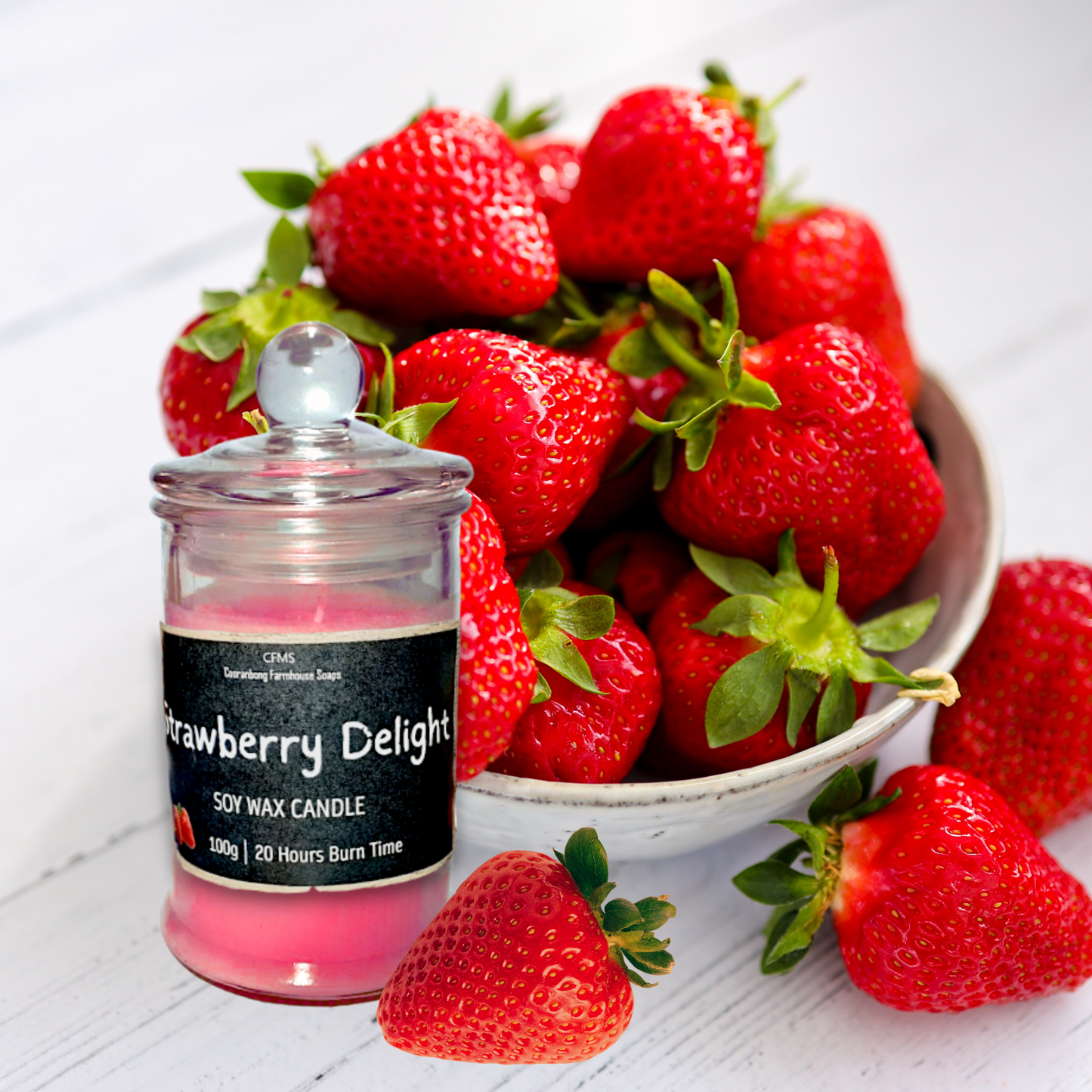 Strawberry Delight Soy Wax Candle