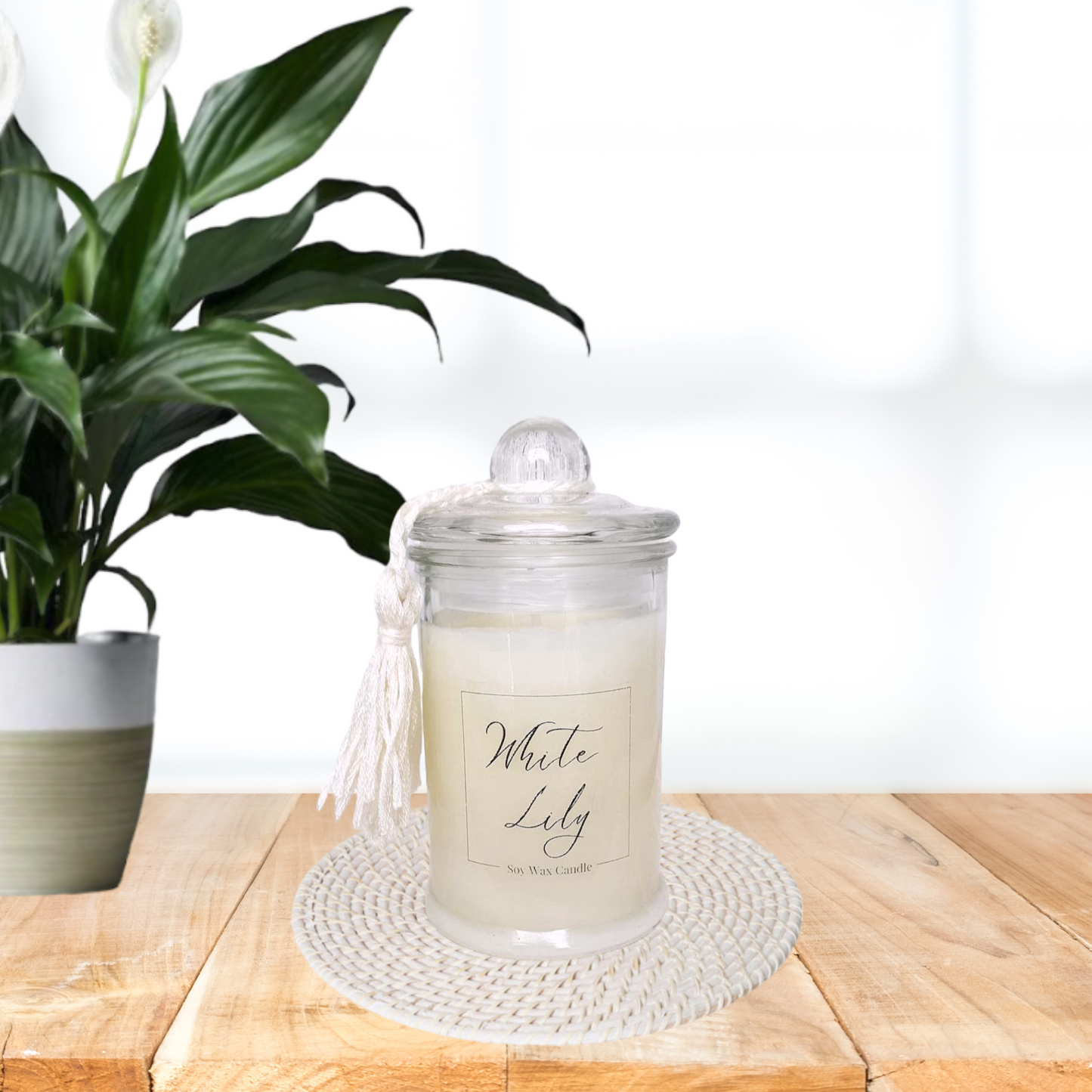 White Lily Soy Wax Candle