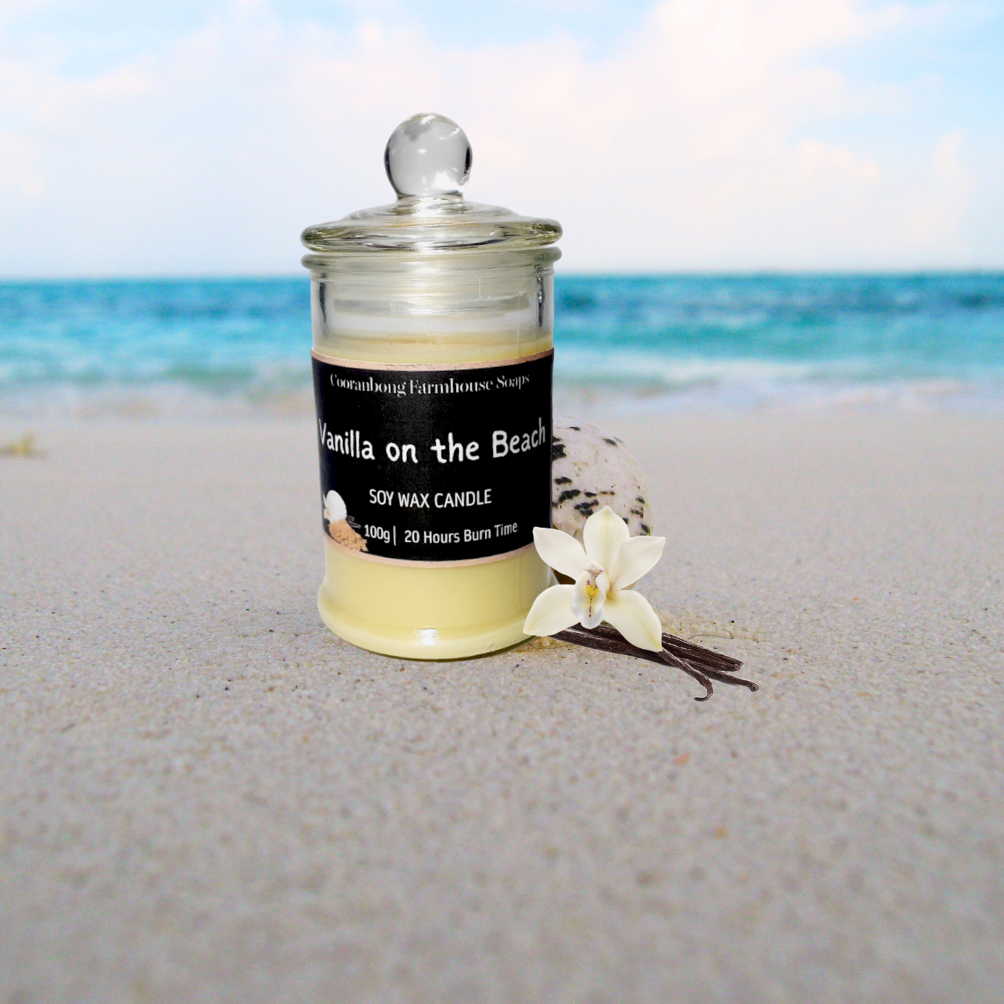 Vanilla at the Beach Soy Wax Candle