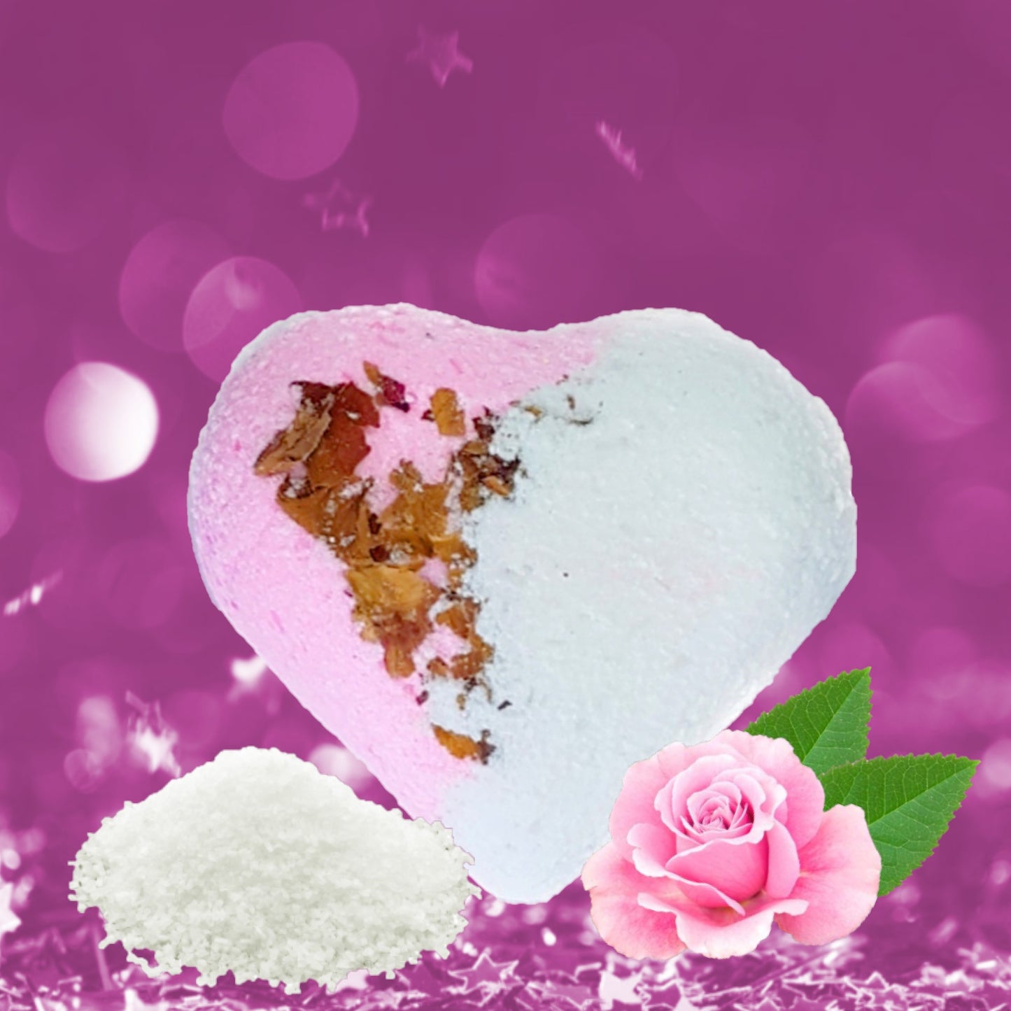 Rose Salts Bath Bomb